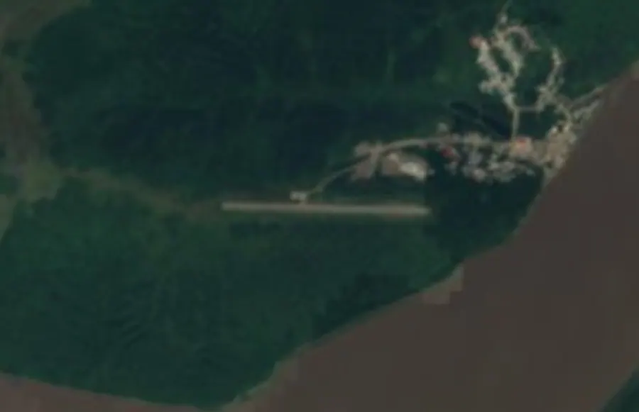 Historical satellite view of the former Pilot Station Airport site in Alaska, 2016–17