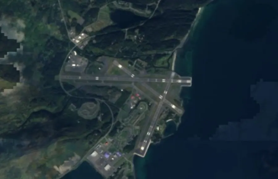 Historical satellite view of Kodiak Airport · 2016–17 imagery