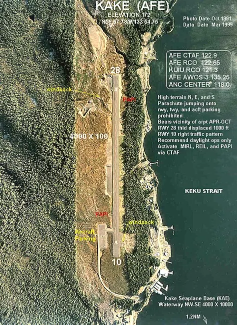 View of Kake Airport