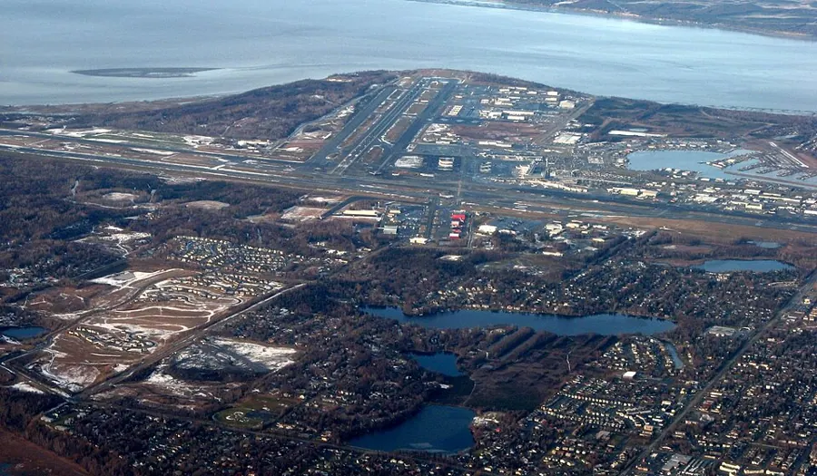 View of Ted Stevens Anchorage International Airport