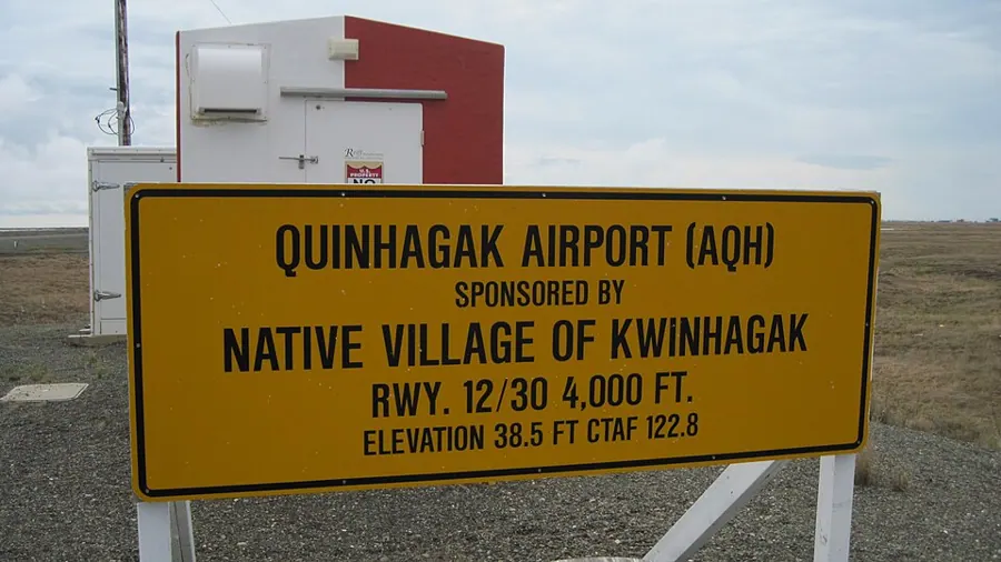 View of Quinhagak Airport