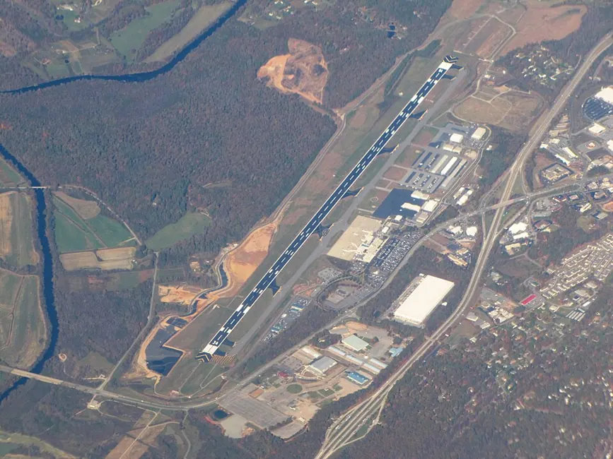 View of Asheville Regional Airport