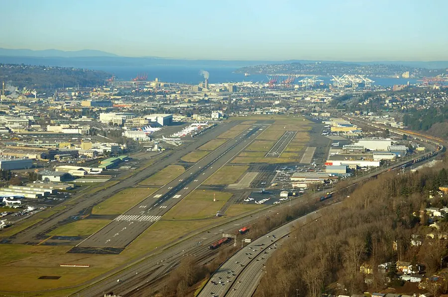 View of King County International Airport - Boeing Field