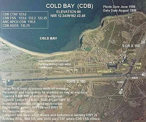 View of Cold Bay Airport