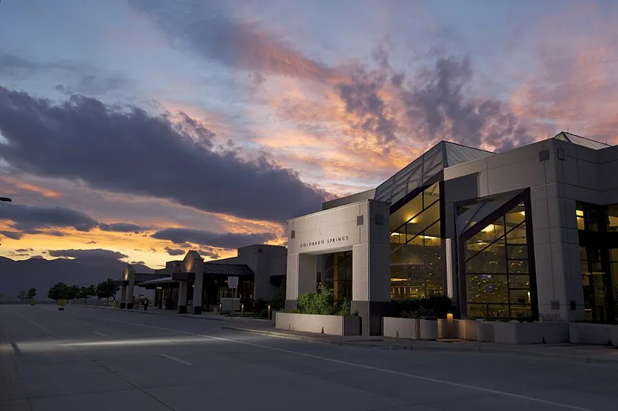 View of City of Colorado Springs Municipal Airport