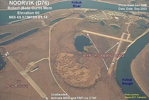 View of Robert (Bob) Curtis Memorial Airport