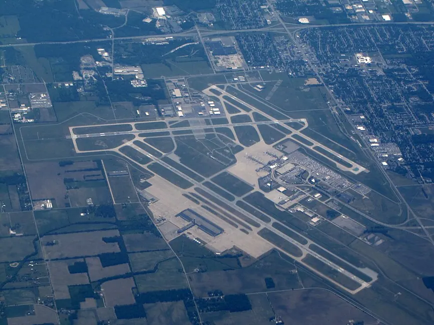 View of James M. Cox Dayton International Airport