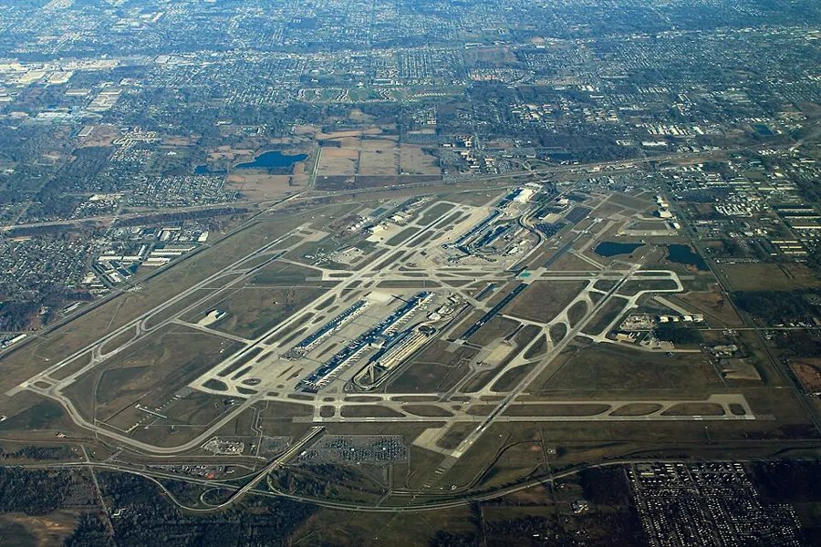View of Detroit Metropolitan Wayne County Airport