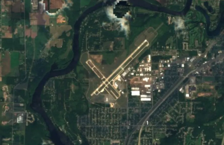 Historical satellite view of Chippewa Valley Regional Airport · 2016–17 imagery