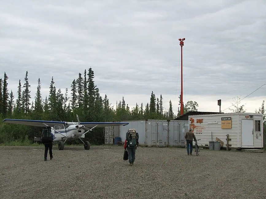 View of Fort Yukon Airport