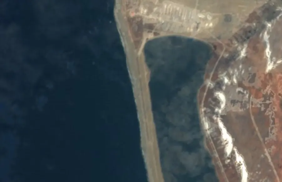 Historical satellite view of Gambell Airport · 2016–17 imagery