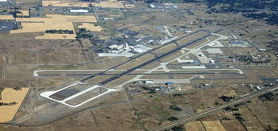 View of Spokane International Airport