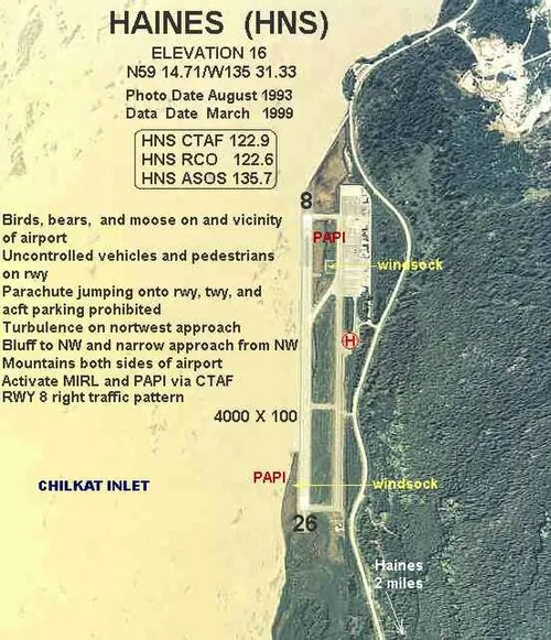 View of Haines Airport