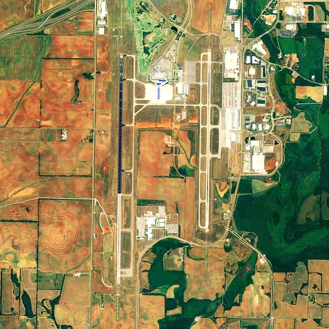 View of Huntsville International Airport