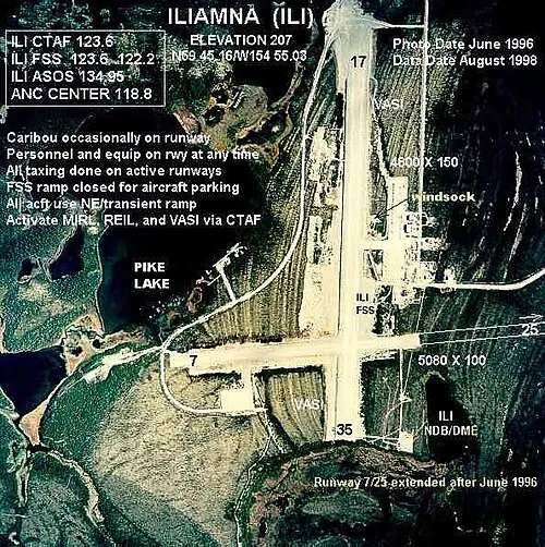 View of Iliamna Airport