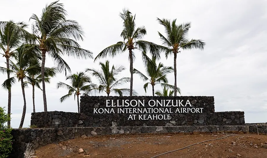 View of Ellison Onizuka Kona International Airport at Keāhole
