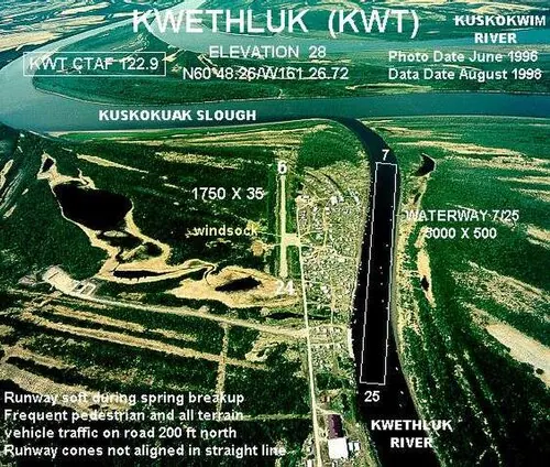 View of Kwethluk Airport