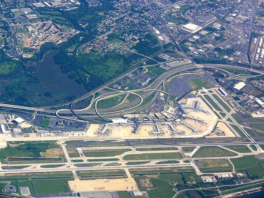 View of Philadelphia International Airport