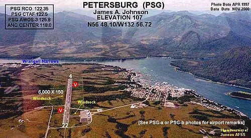 View of Petersburg James A Johnson Airport
