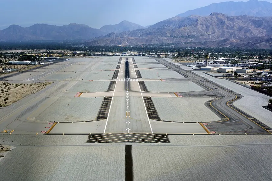 View of Palm Springs International Airport