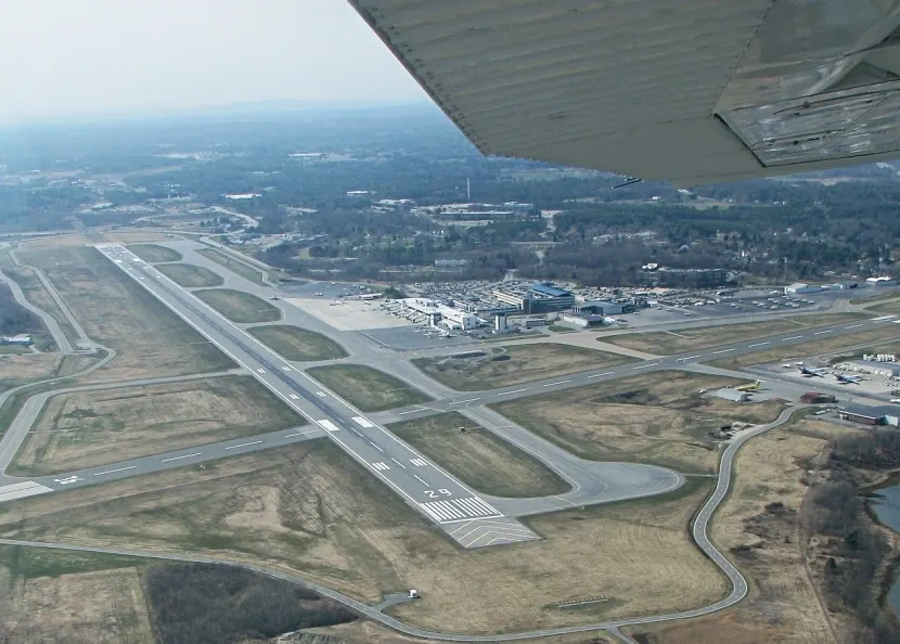 View of Portland International Jetport