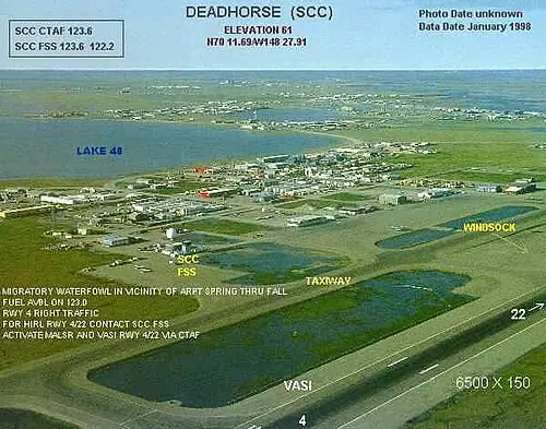 View of Deadhorse Airport