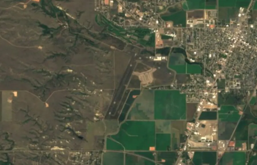 Historical satellite view of Sidney - Richland Regional Airport · 2016–17 imagery