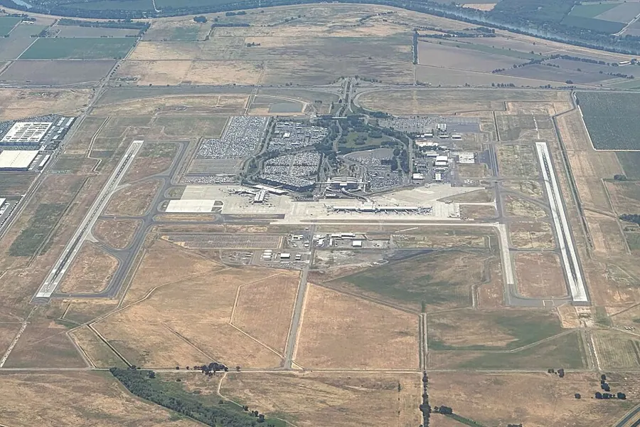 View of Sacramento International Airport