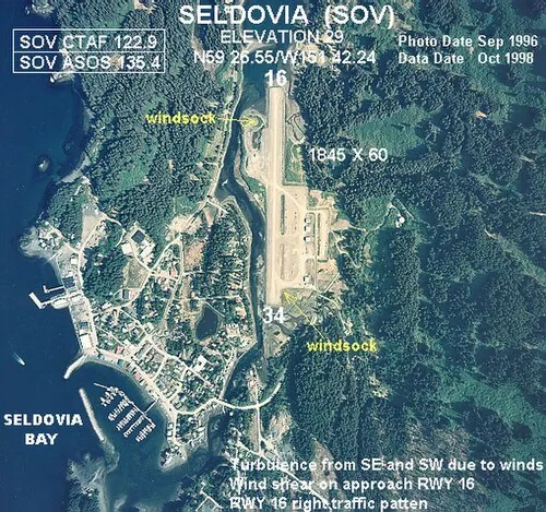 View of Seldovia Airport