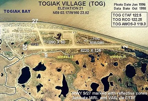 View of Togiak Airport