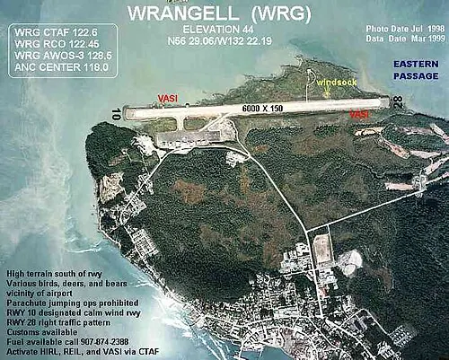 View of Wrangell Airport