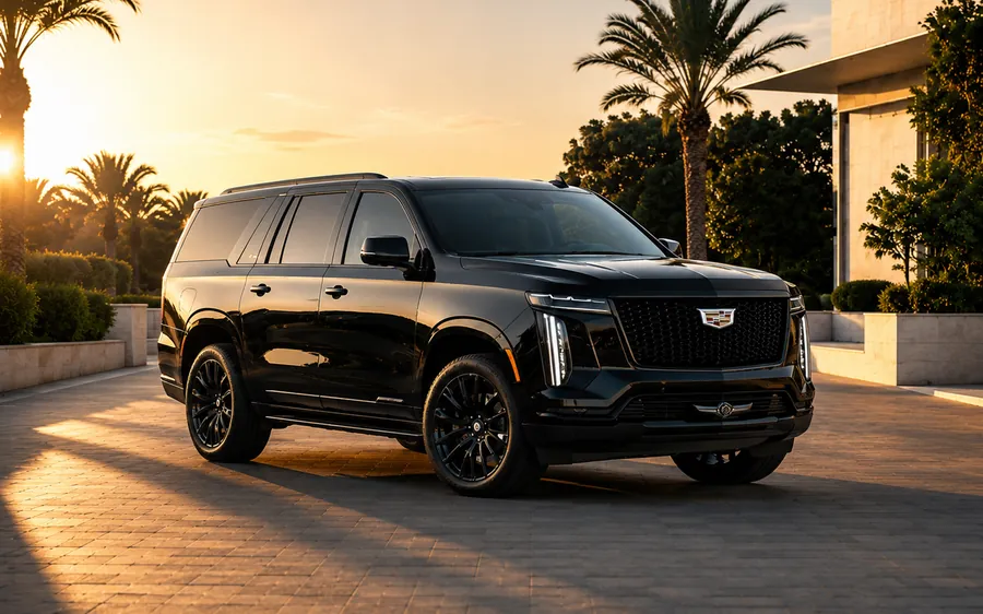 Black premium SUV for family and luggage transfers